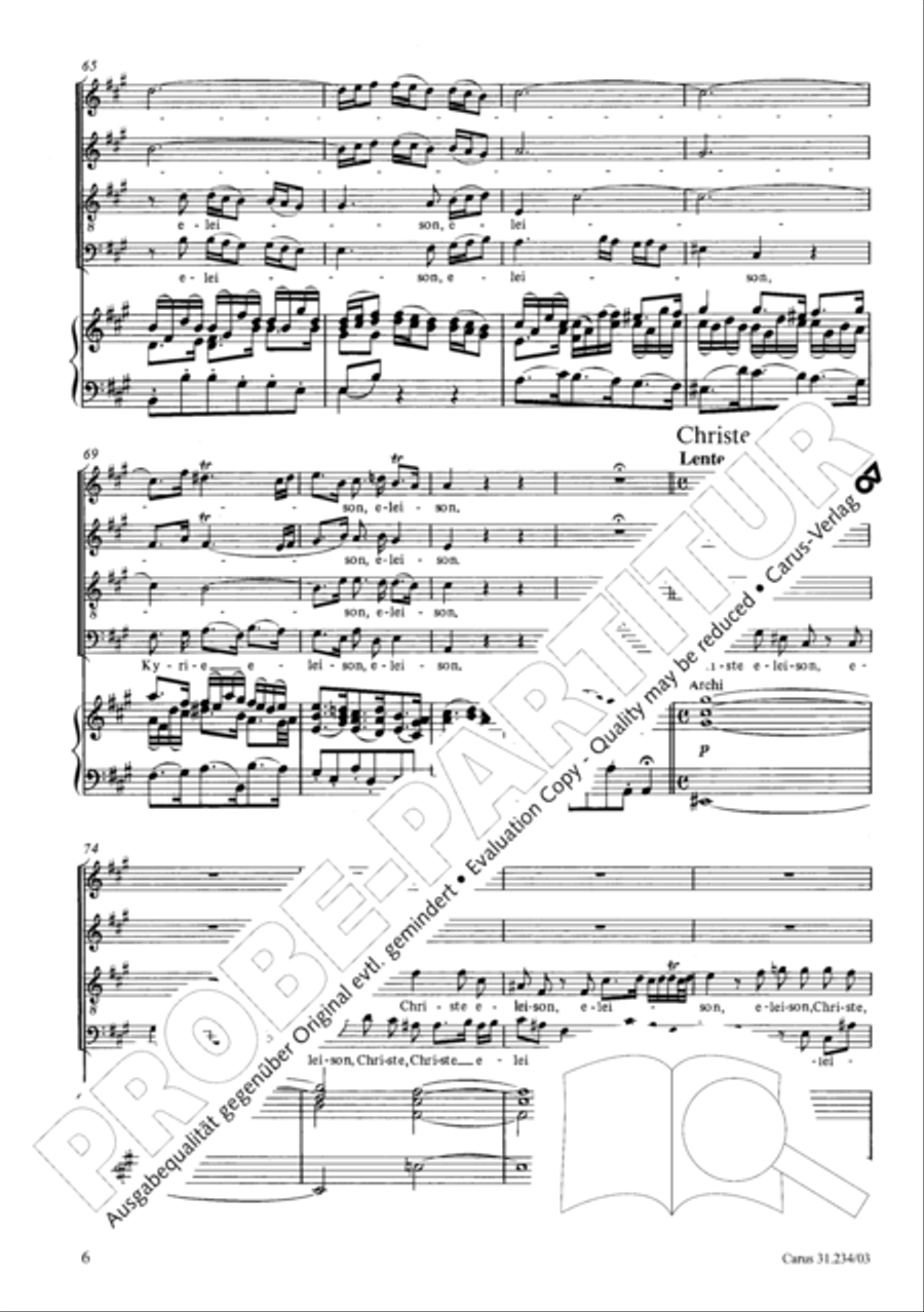 Mass in A major Mass in A major 4-Part scores gallery preview page 9