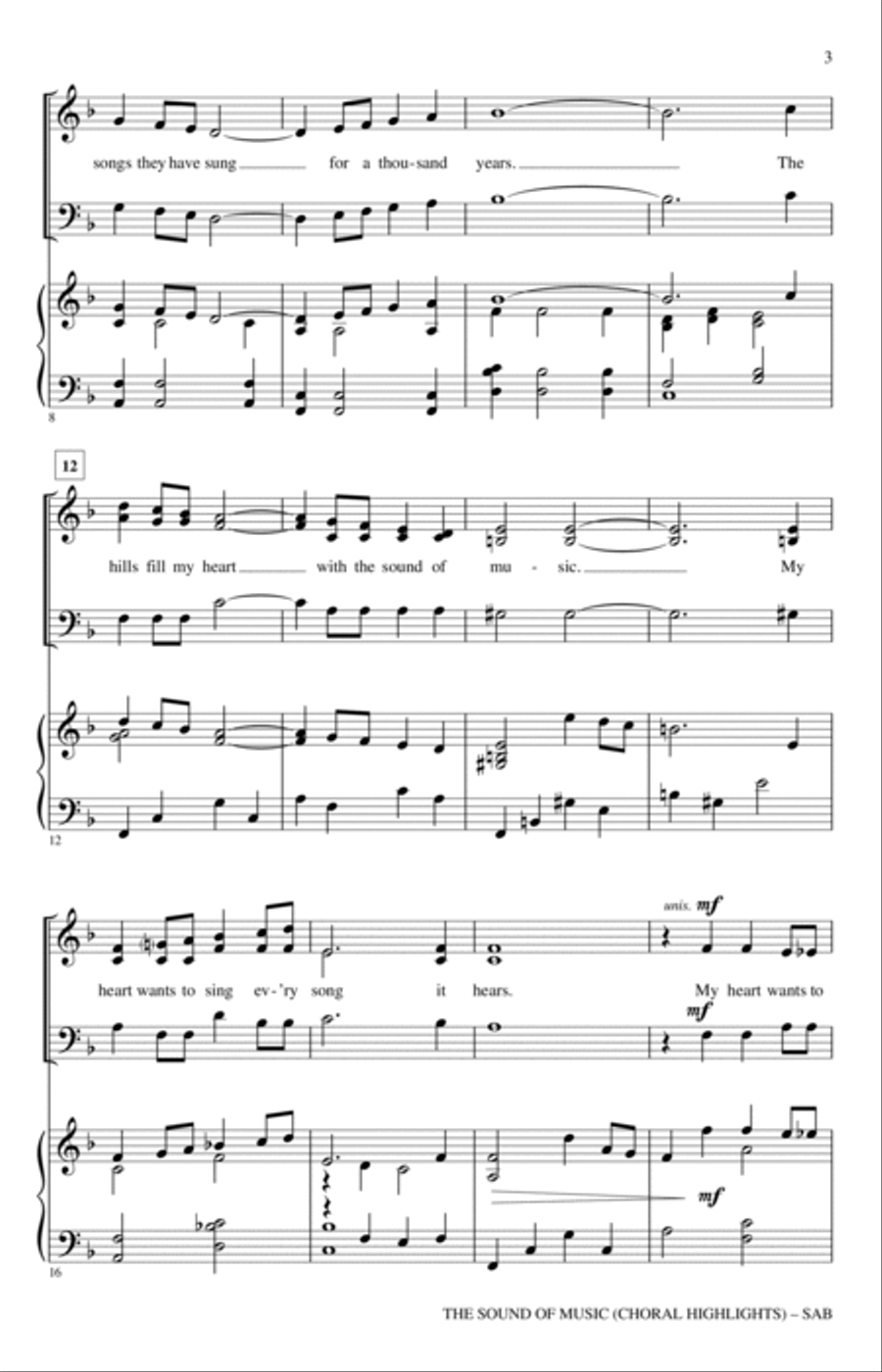 The Sound Of Music (Choral Highlights) (arr. John Leavitt) 3-Part scores gallery preview page 2