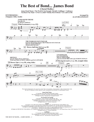 The Best Of Bond... James Bond (Choral Medley) - Synthesizer I