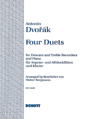 Duets 4 Op. 38 S/a Recorders/pf