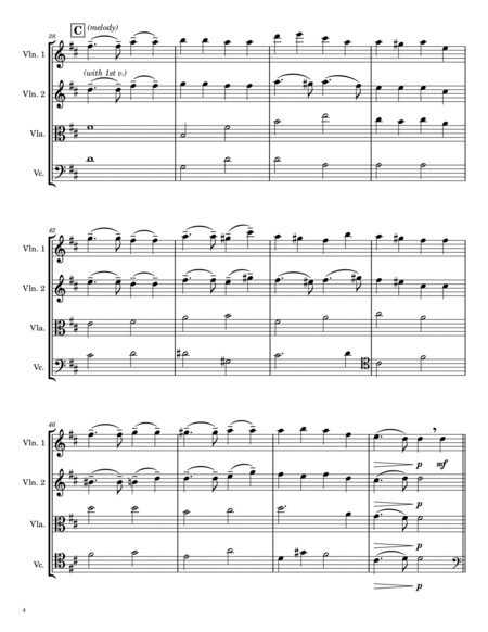 Eternal Father, Strong to Save - Navy Hymn (Melita) - String Quartet image number null