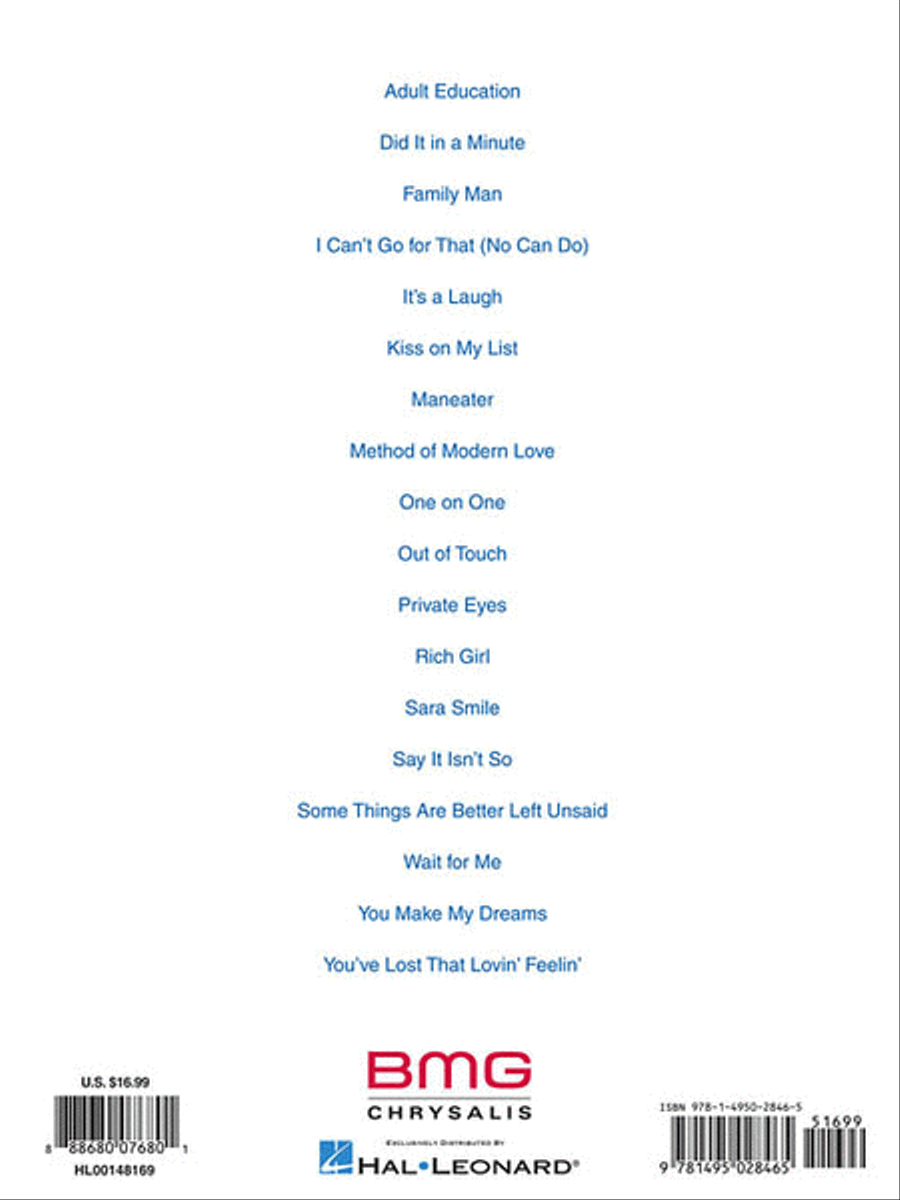 The Very Best of Daryl Hall & John Oates Piano, Vocal, Guitar scores gallery preview page 2