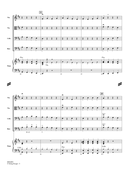 D String Boogie - Full Score