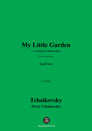 Book cover for Tchaikovsky-My Little Garden,in G Major,Op.54 No.4