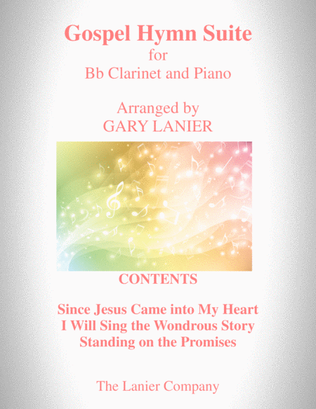 Book cover for GOSPEL HYMN SUITE (For Bb Clarinet & Piano with Score & Bb Clarinet Part)
