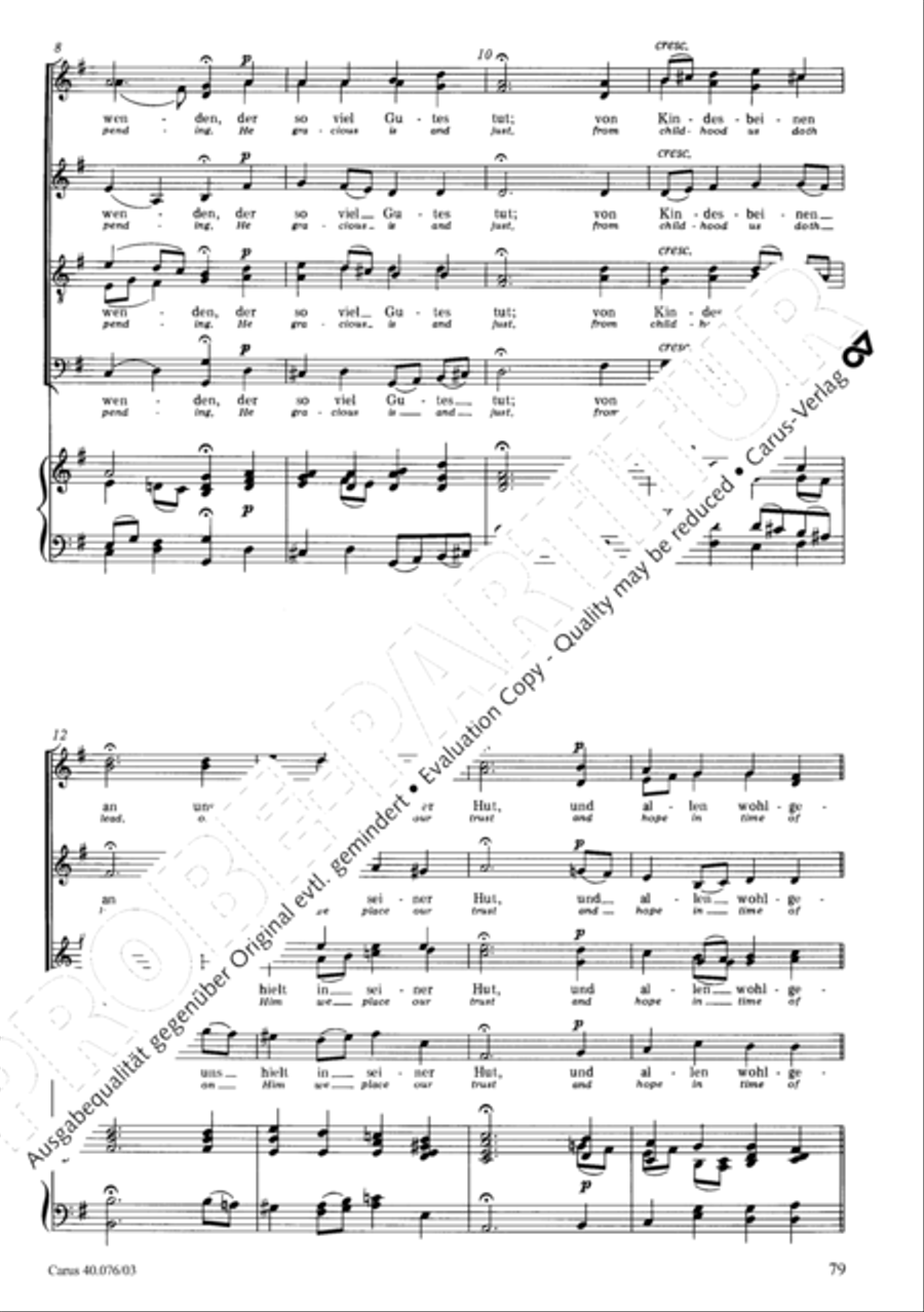 Hymn of Praise, MWV A 18 SSAATB scores gallery preview page 80