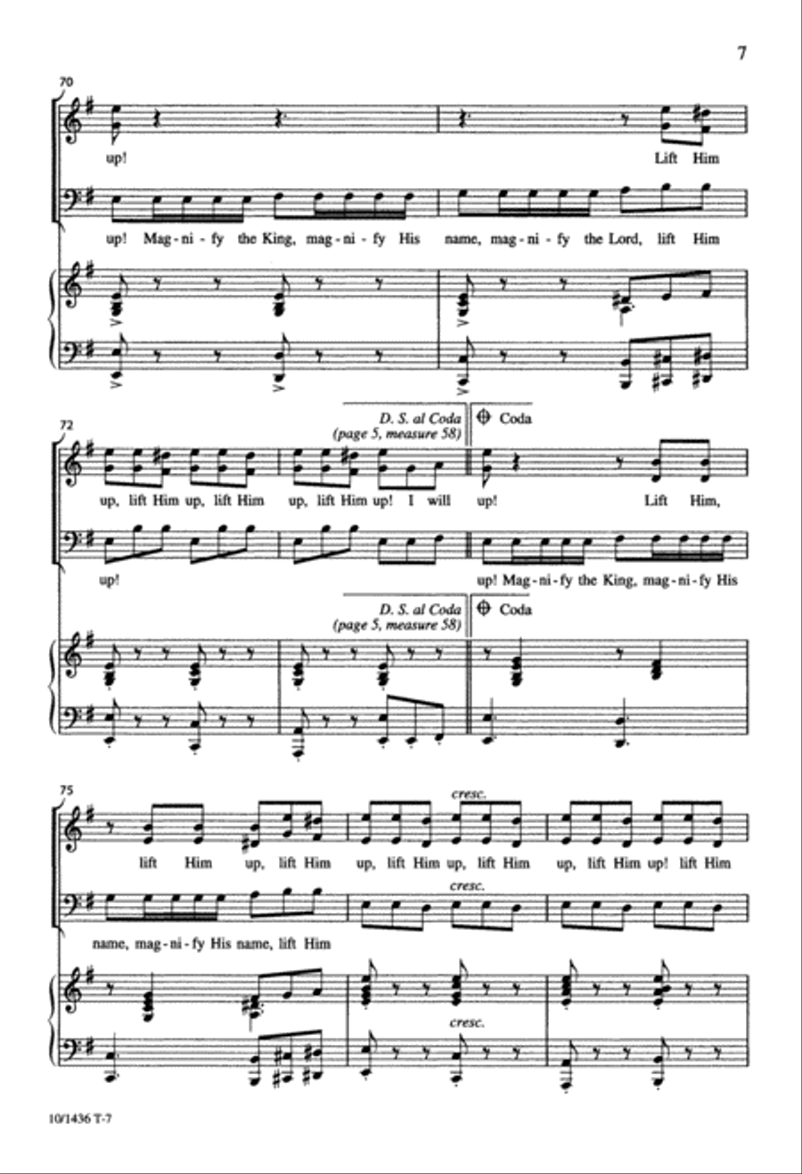 Lift Him Up 3-Part scores gallery preview page 7