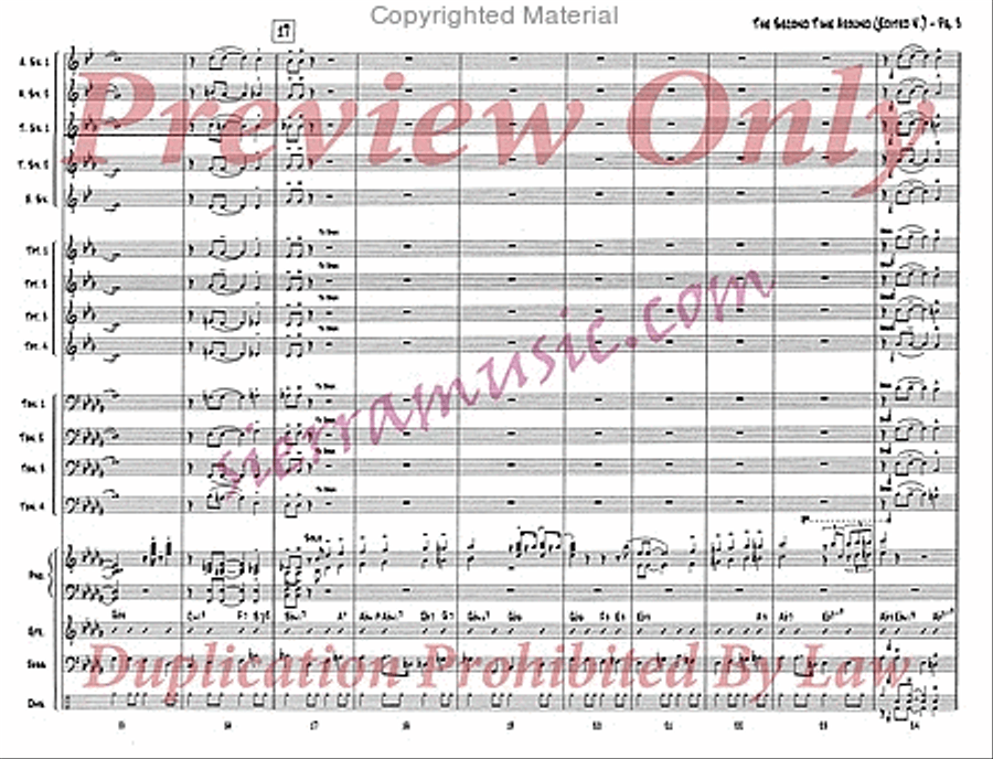 The Second Time Around (Edited) Jazz Ensemble scores gallery preview page 4