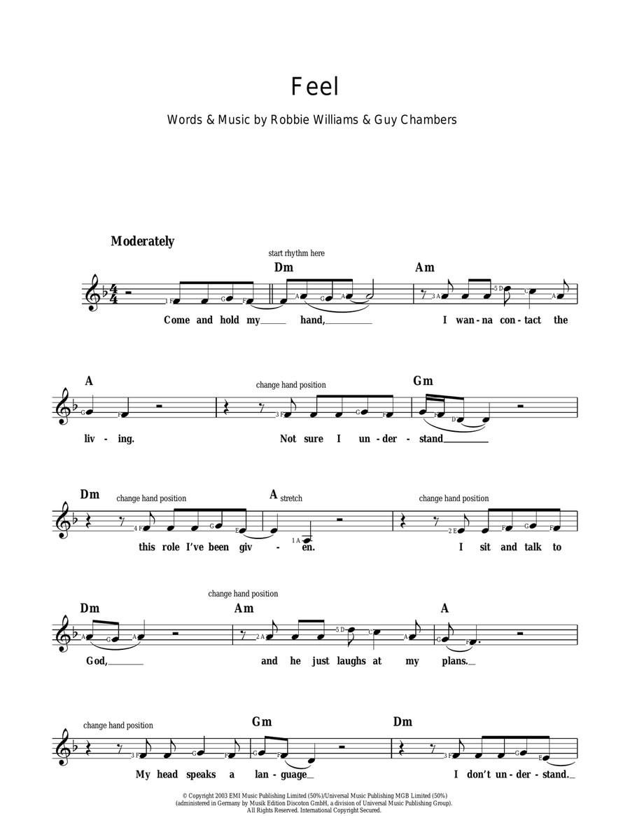 Feel Feel Piano scores gallery preview page 1