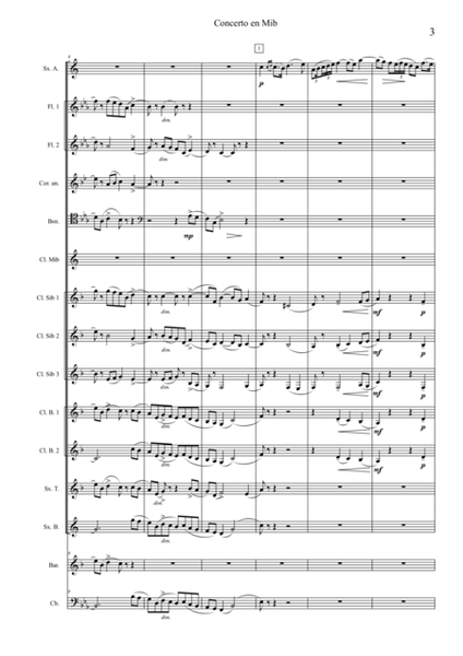 Concerto for Alto Saxophone & Strings Op.109bis, transcribed for wind ensemble - score