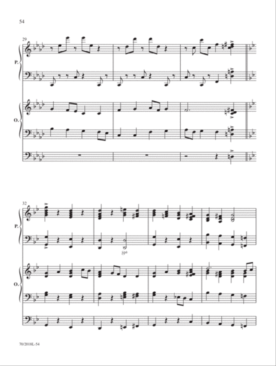 Holy Manna Organ scores gallery preview page 32