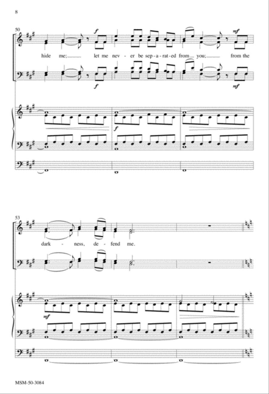 Soul of Christ, Sanctify Me (Anima Christi) 4-Part scores gallery preview page 8