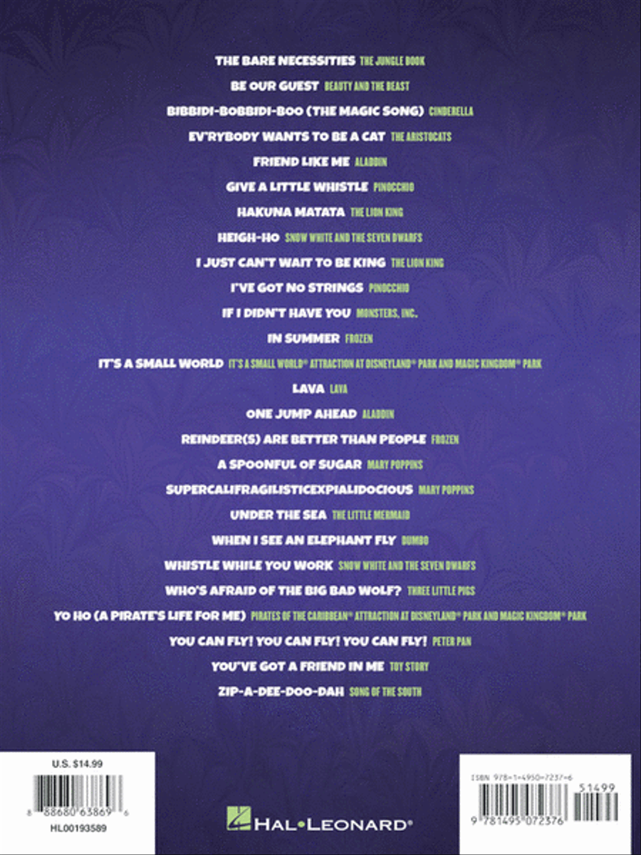 Disney Fun Songs Easy Piano scores gallery preview page 6