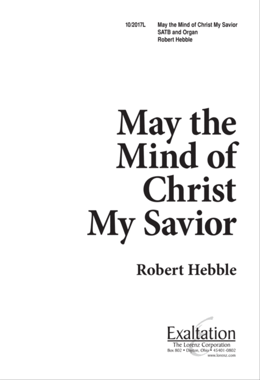 May the Mind of Christ, My Savior 4-Part scores gallery preview page 2