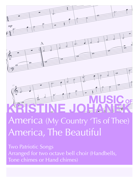 America & America the Beautiful (2 octave handbells, tone chimes or hand chimes) image number null