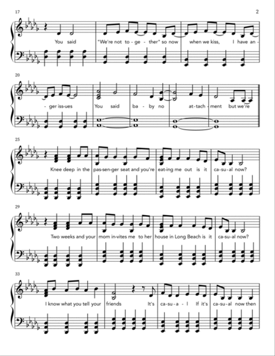 Casual Piano scores gallery preview page 2