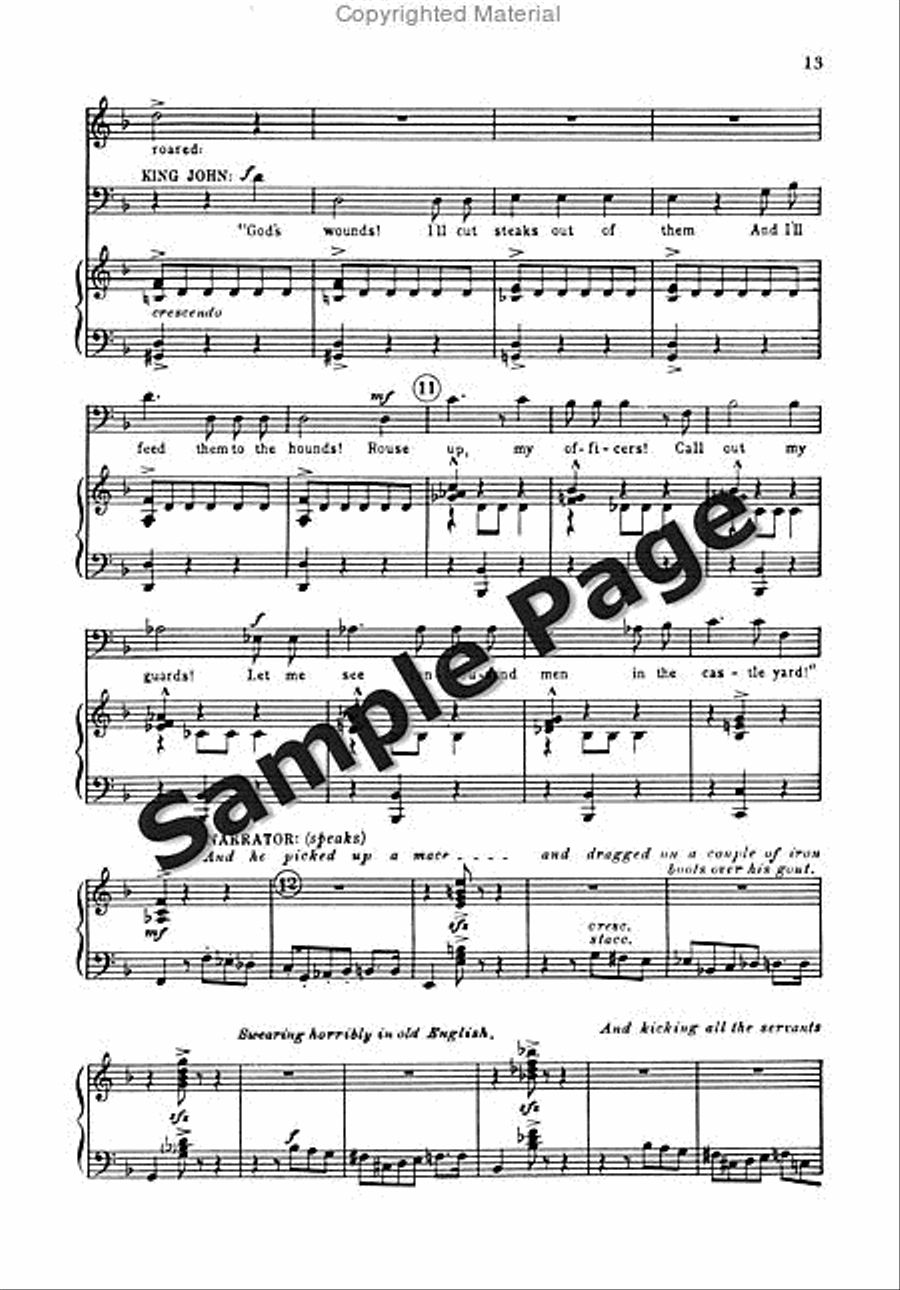 Ballad of Magna Carta 4-Part scores gallery preview page 14