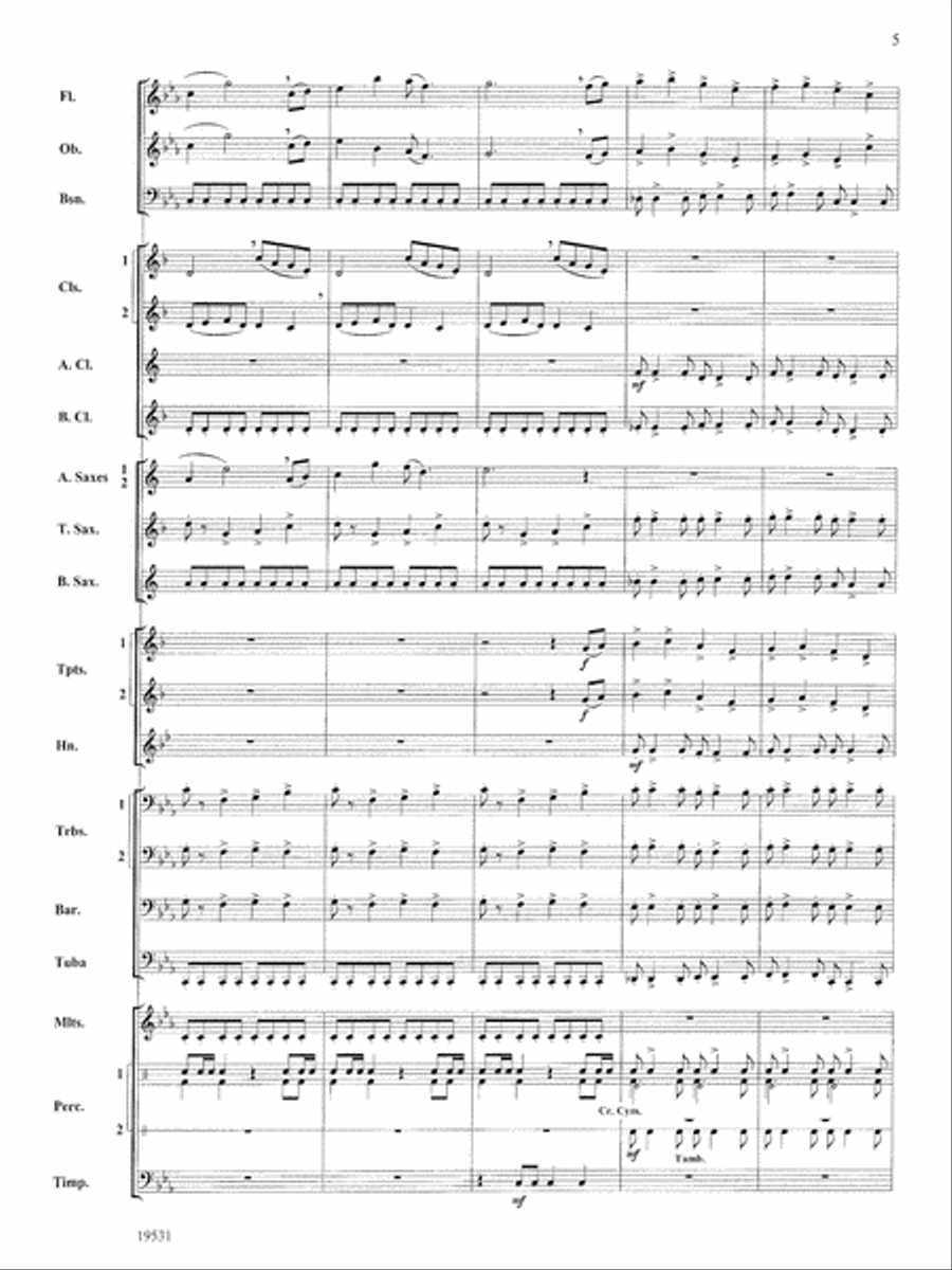 Thus Spoke the Raven: Score Concert Band scores gallery preview page 5