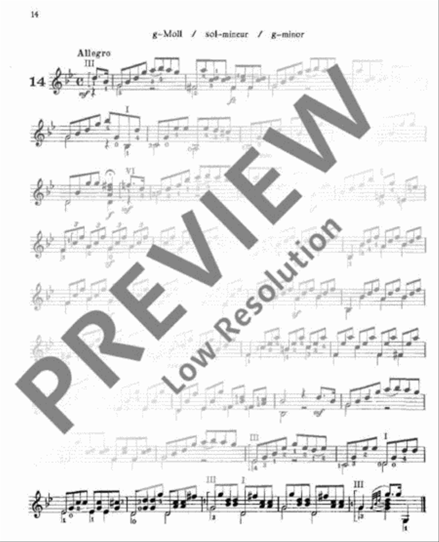 Preludes Classical Guitar scores gallery preview page 15