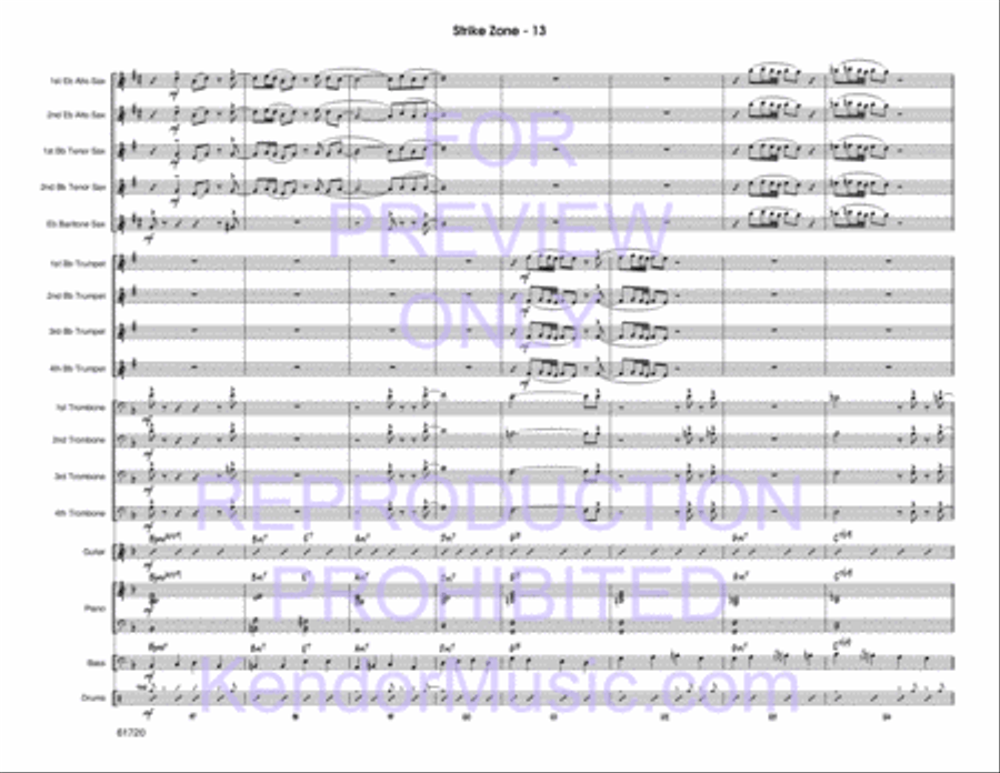 Strike Zone Jazz Ensemble scores gallery preview page 14