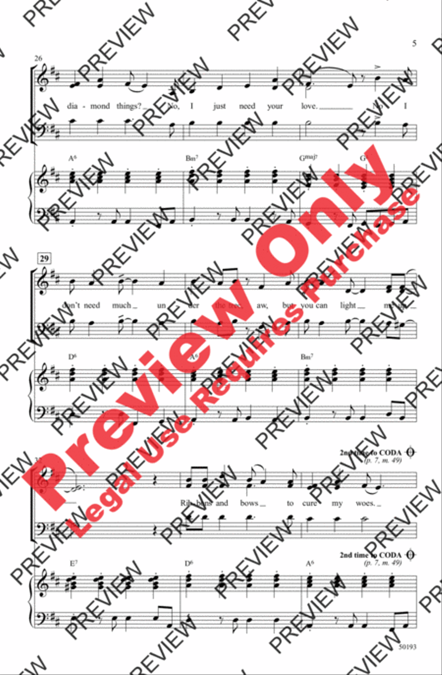 Ribbons and Bows 3-Part scores gallery preview page 5