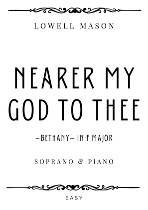 Book cover for Mason - Nearer My God To Thee (Bethany) for Soprano & Piano - Easy