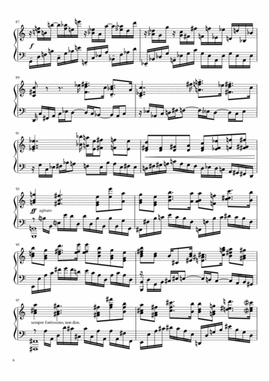 Sonate №1 (part II) Piano Solo scores gallery preview page 6