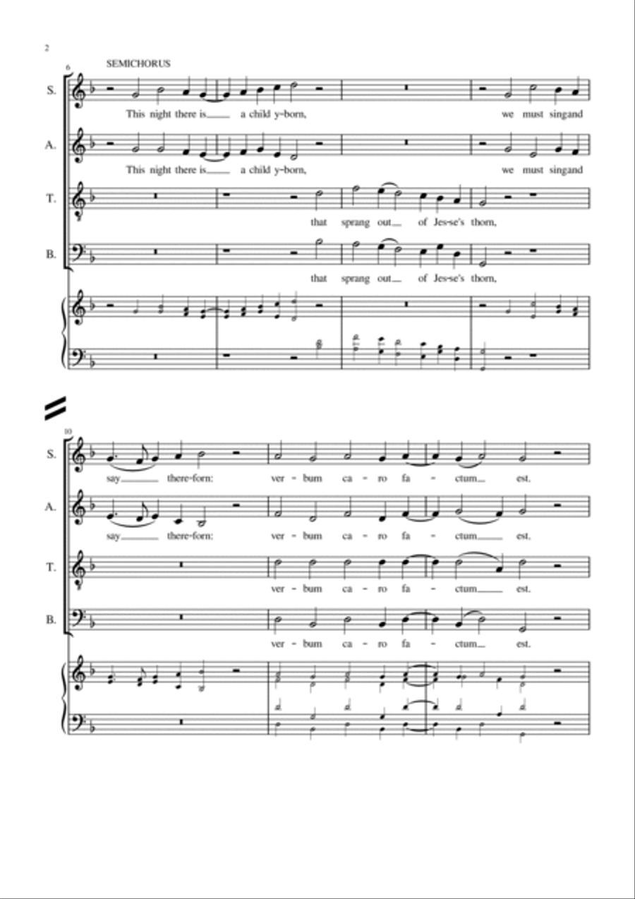 Noel: Verbum 4-Part scores gallery preview page 4