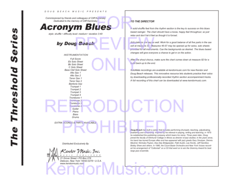 Acronym Blues (Full Score)