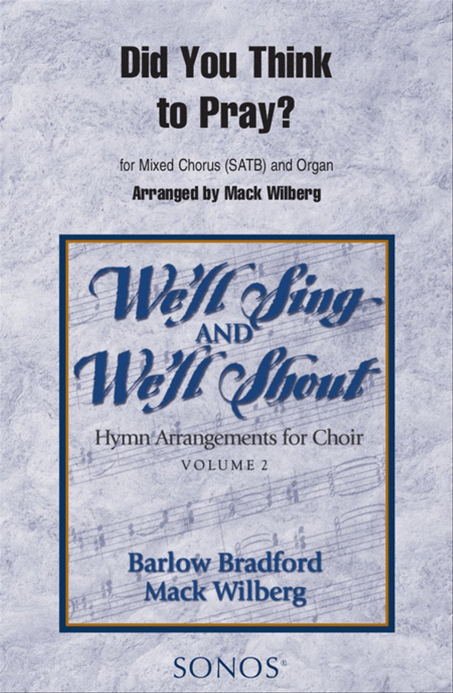 Did You Think To Pray - SATB 4-Part scores gallery preview page 1