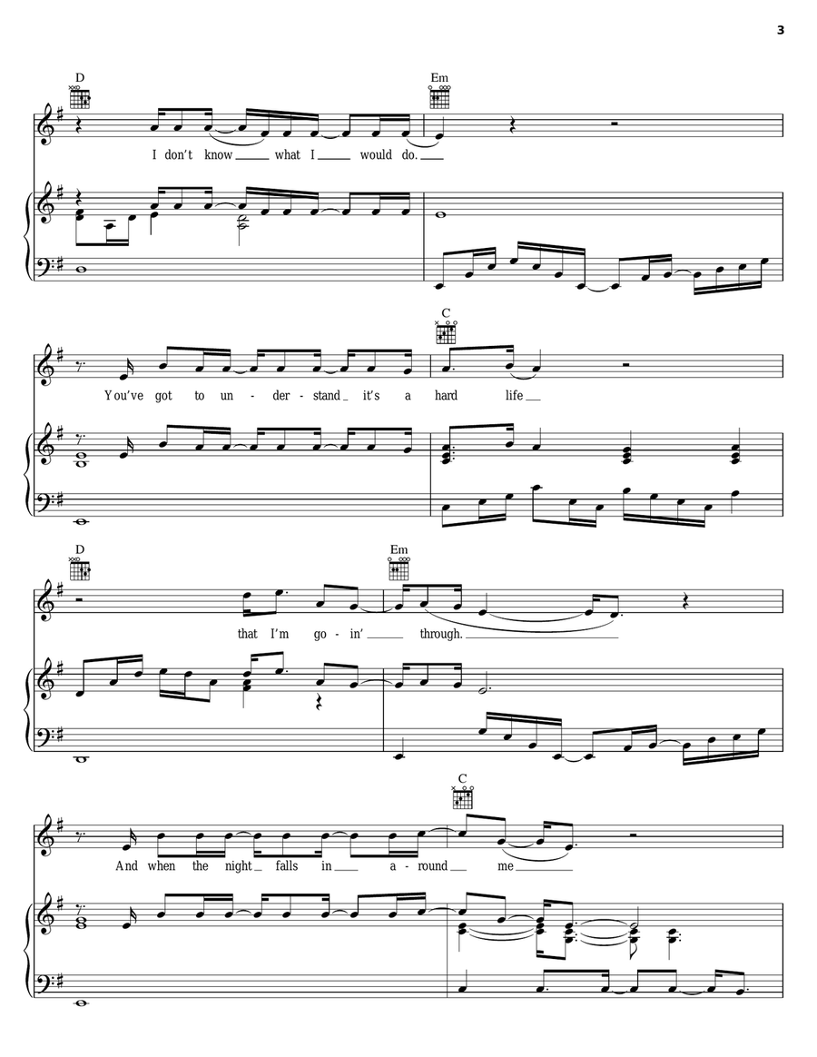 Landing In London Piano, Vocal, Guitar scores gallery preview page 3