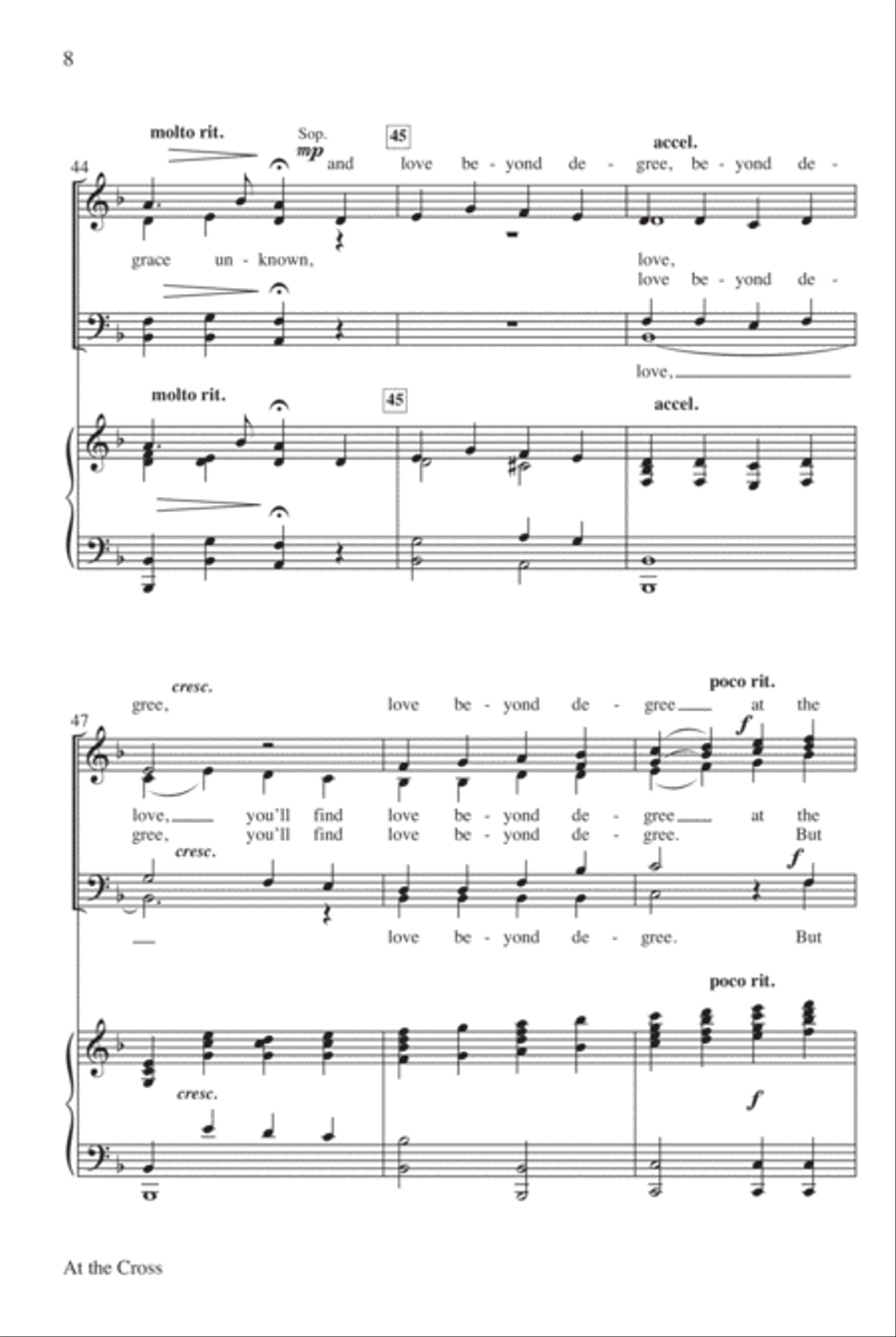 At the Cross 4-Part scores gallery preview page 9
