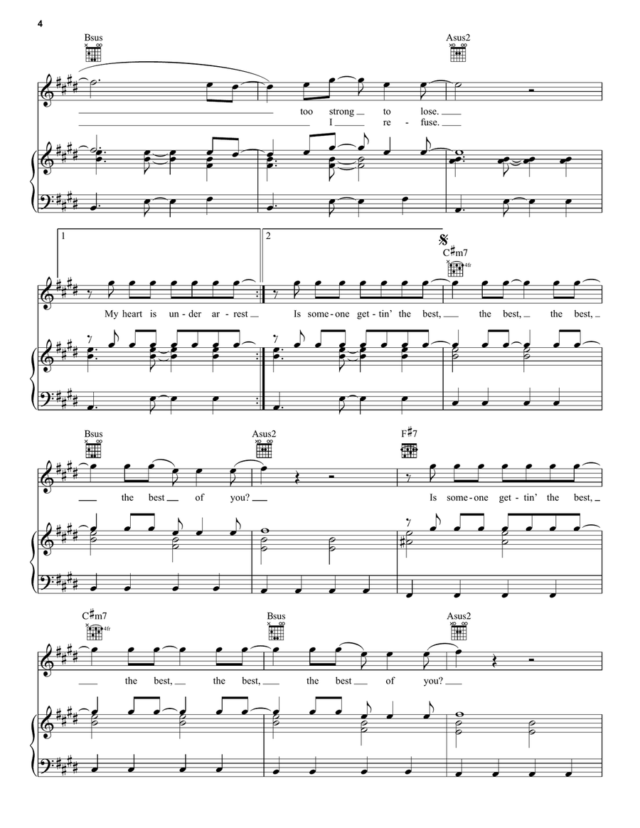 Best Of You Acoustic Guitar scores gallery preview page 4