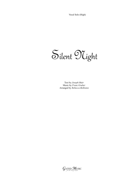 Silent Night (Vocal Solo - High)
