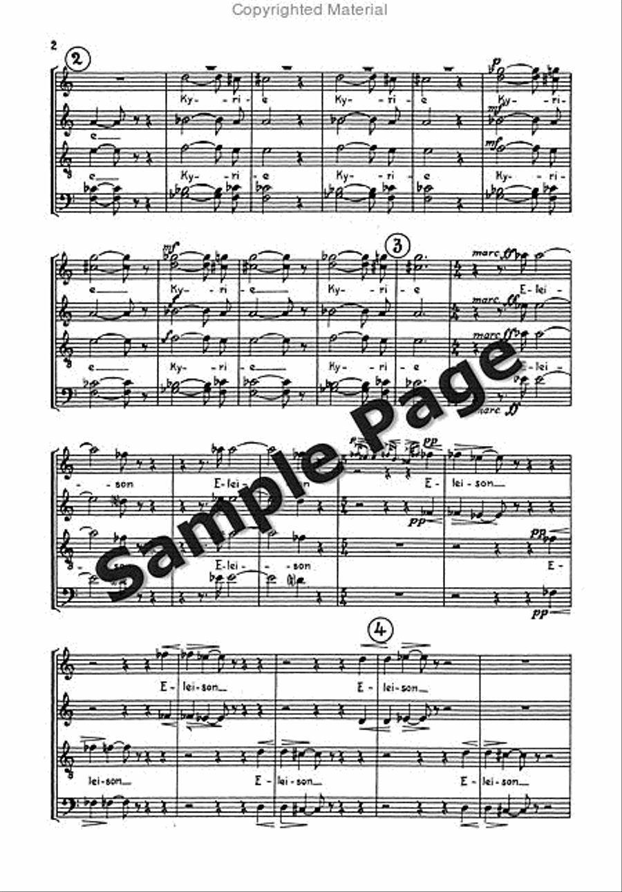 Cantata 2 Alto/chor/2 Pianos 4-Part scores gallery preview page 3