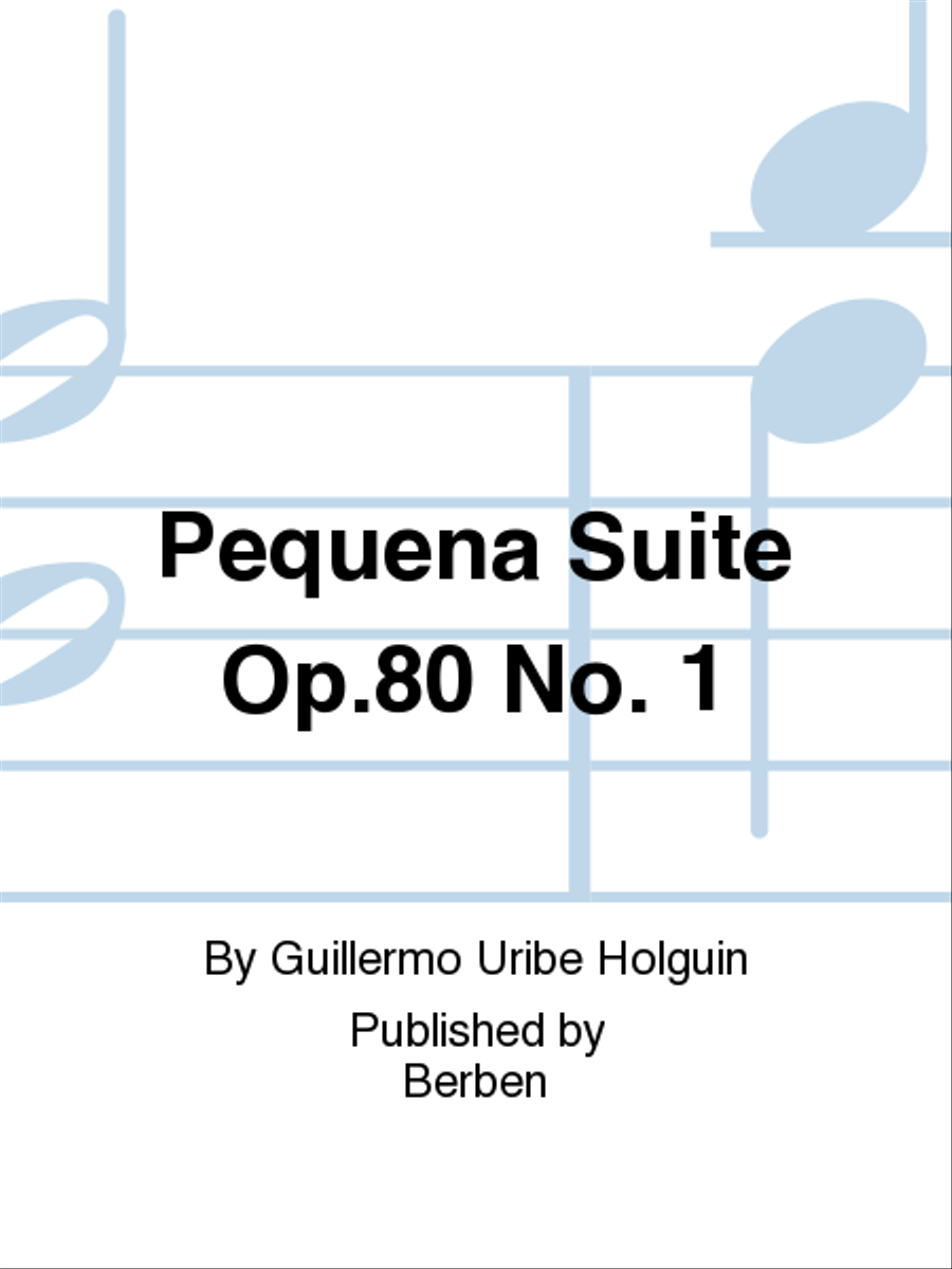 Pequena Suite Op. 80, No. 1 Classical Guitar scores gallery preview page 1