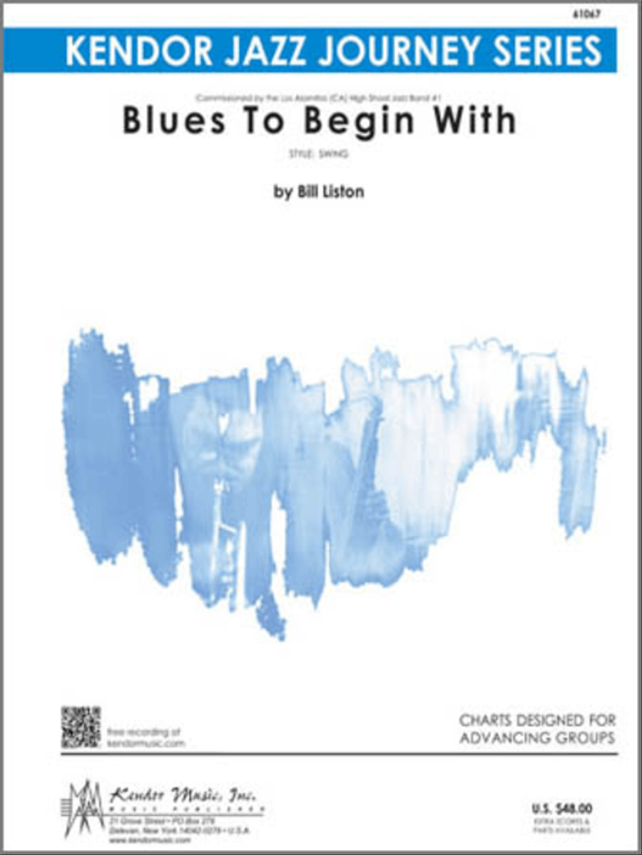 Blues To Begin With Jazz Ensemble scores gallery preview page 1
