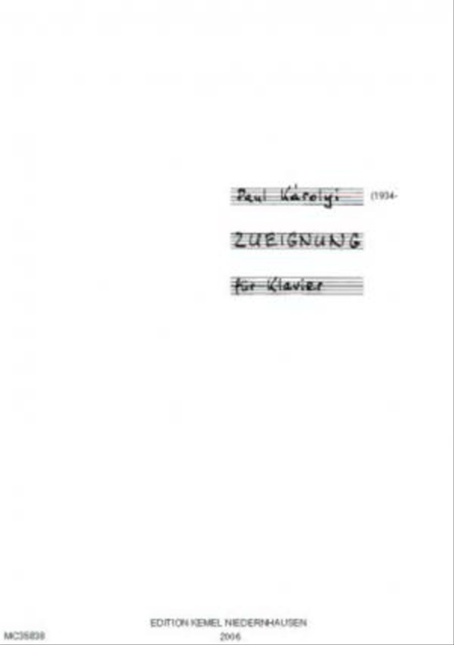 Zueignung