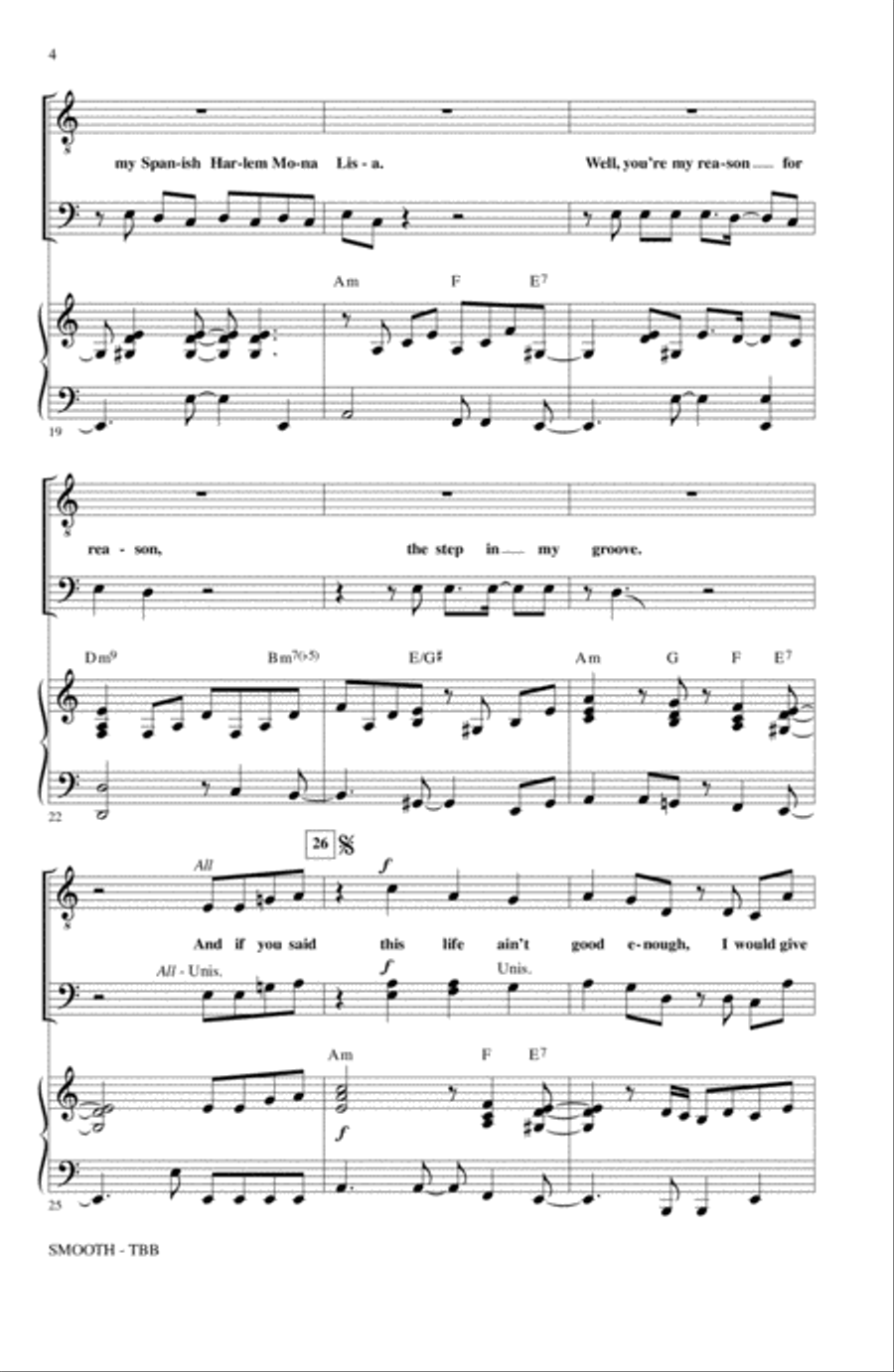 Smooth (arr. Mac Huff) Smooth (arr. Mac Huff) 3-Part scores gallery preview page 3