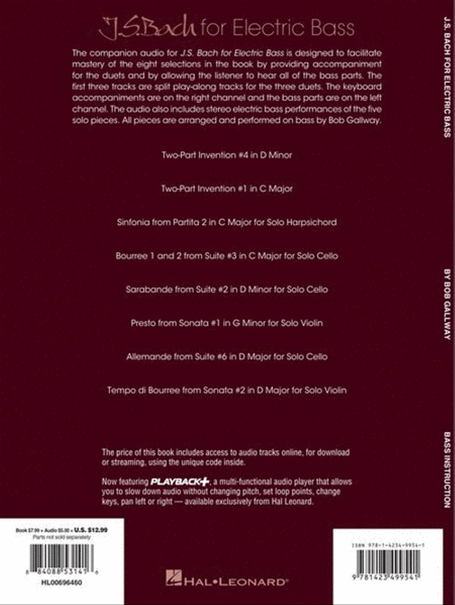 J.S. Bach for Electric Bass Acoustic Guitar scores gallery preview page 8