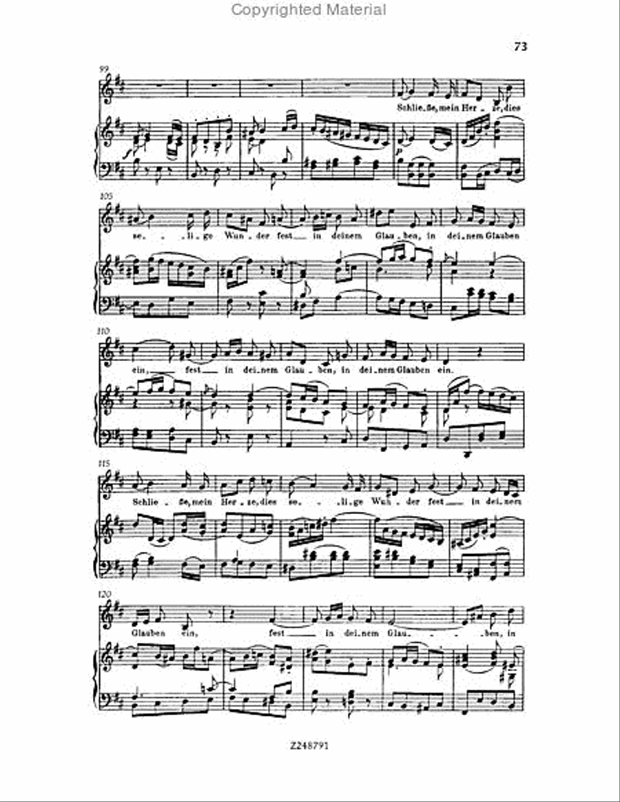 Christmas Oratorio, BWV 248 Choir scores gallery preview page 72