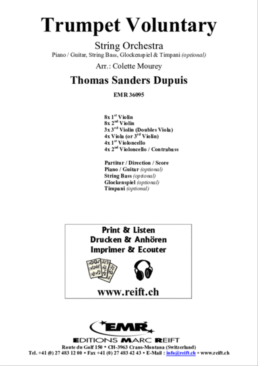 Trumpet Voluntary Trumpet Voluntary String Orchestra scores gallery preview page 2