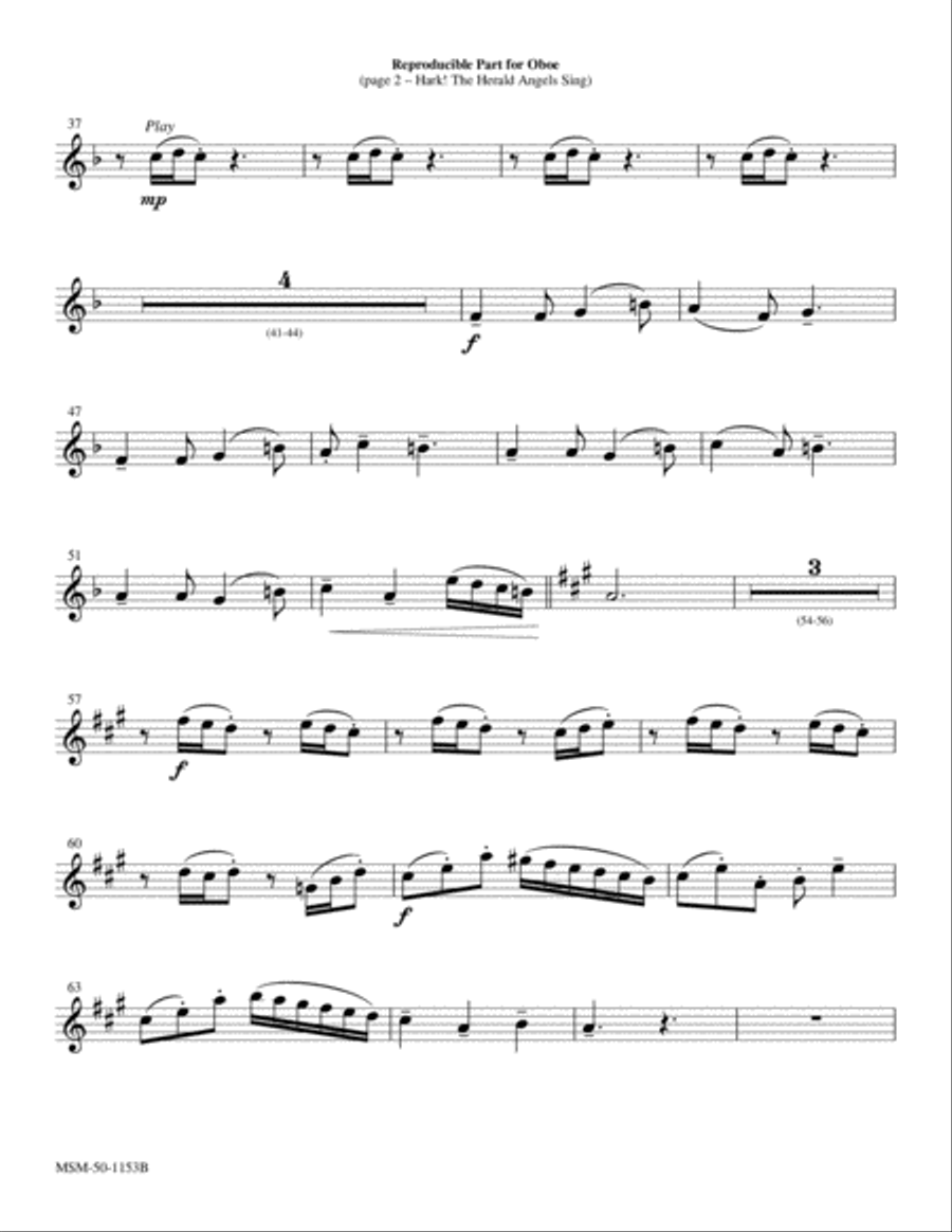 Hark! The Herald Angels Sing Choir scores gallery preview page 5