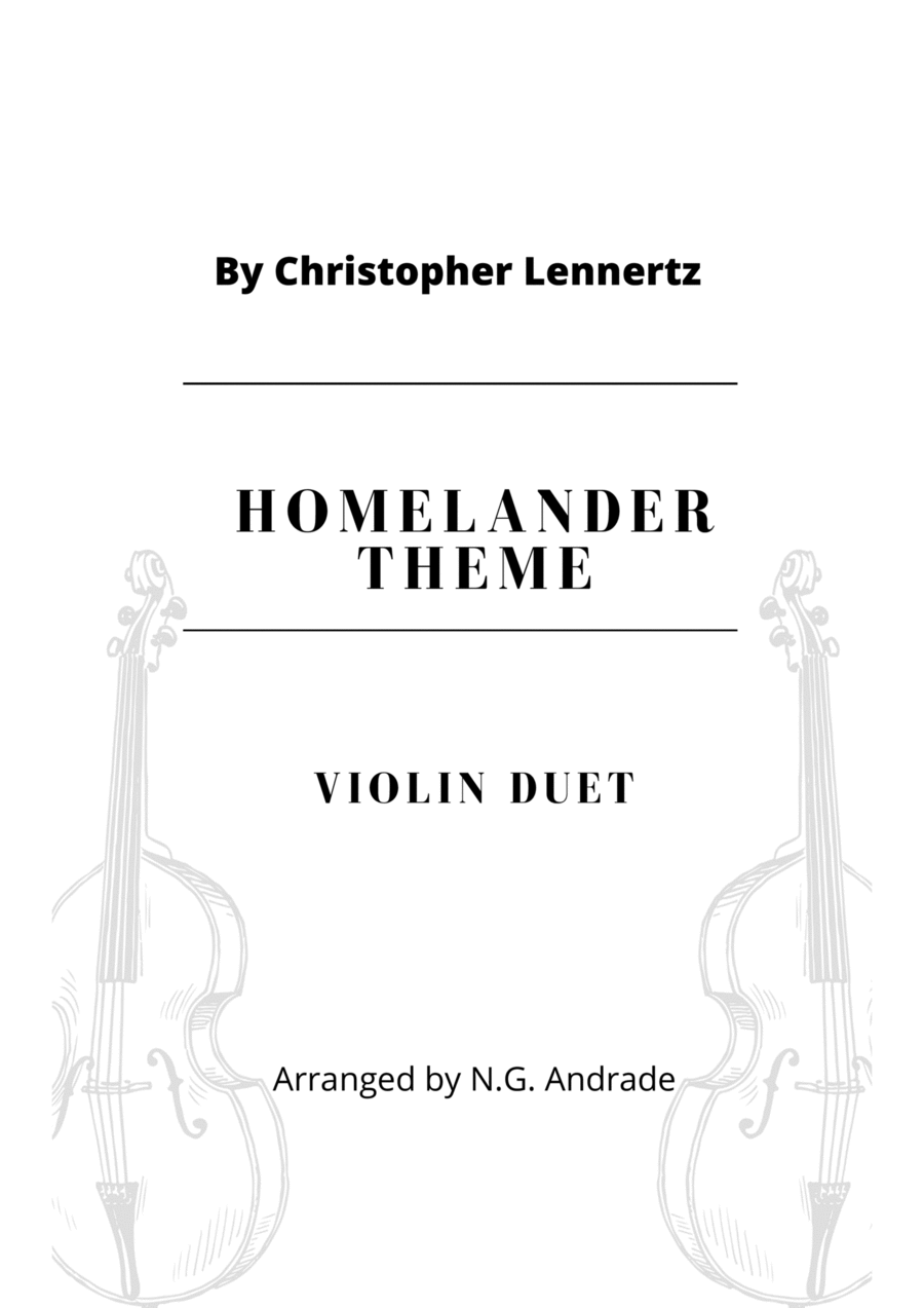 Homelander In Hallway String Duet scores gallery preview page 1
