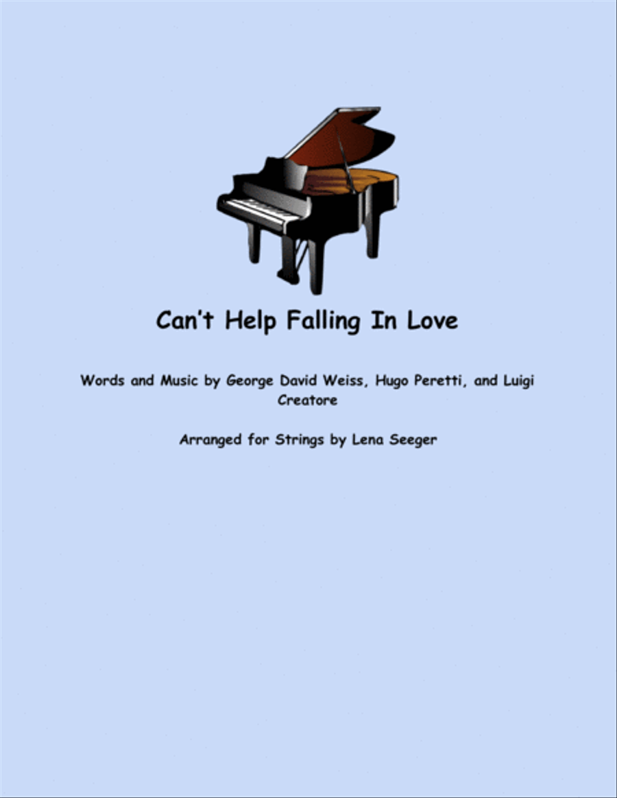 Can't Help Falling In Love String Duet scores gallery preview page 1