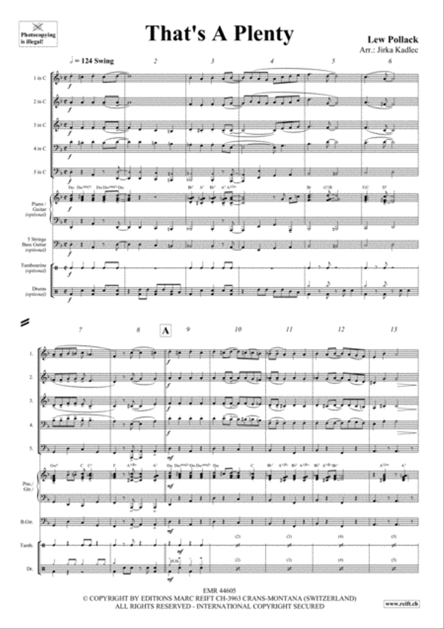 That's A Plenty Woodwind Quintet scores gallery preview page 3