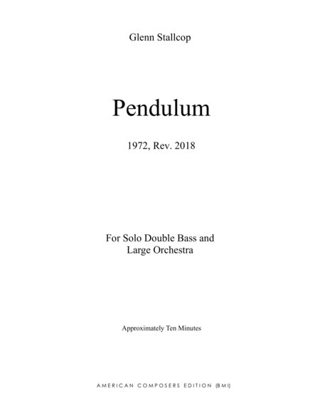 [Stallcop] Pendulum