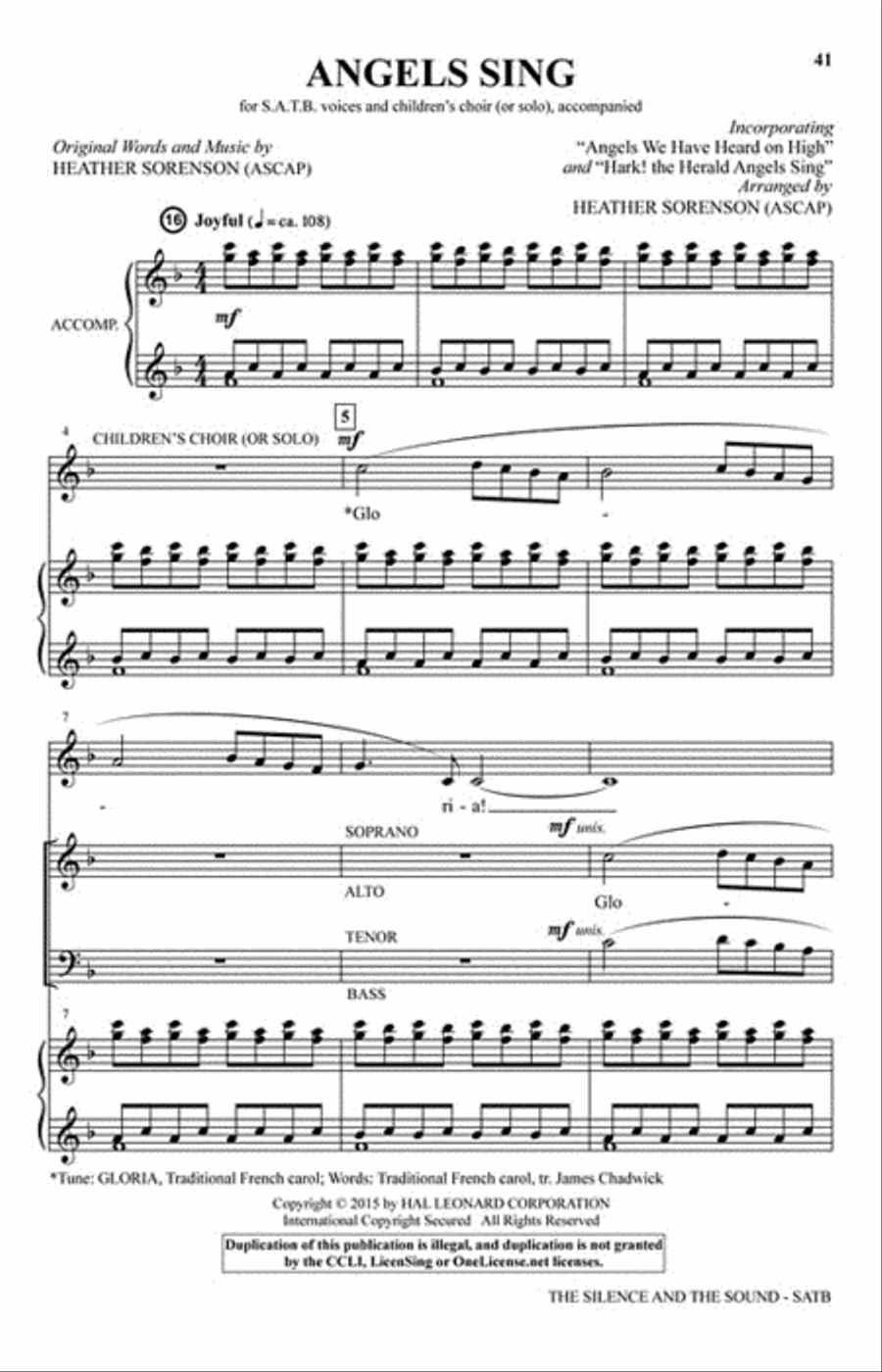 The Silence and the Sound 4-Part scores gallery preview page 5