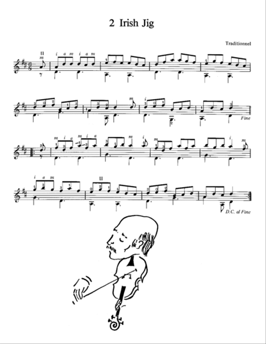 Chansons et danses populaires Classical Guitar scores gallery preview page 2