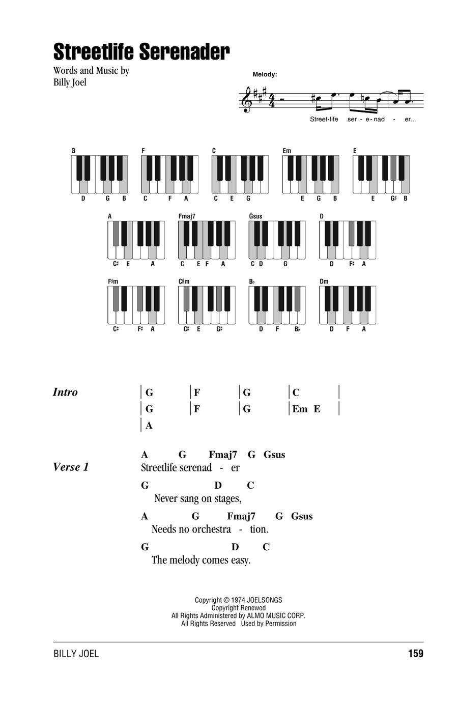 Streetlife Serenader Streetlife Serenader Piano scores gallery preview page 1